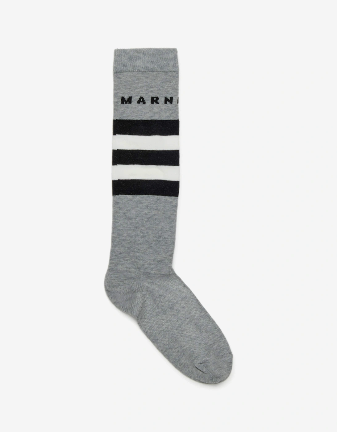 Kids Striped Logo Socks in Grey, 5 of 4