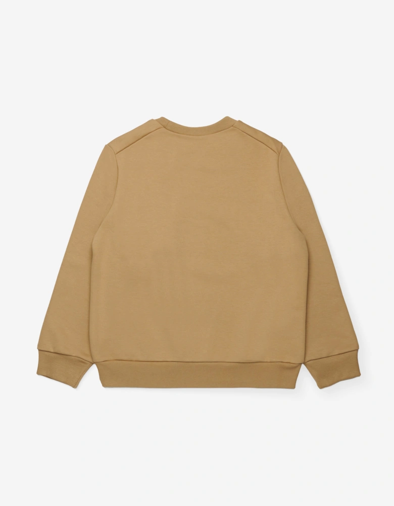 Kids Logo Sweatshirt in Beige