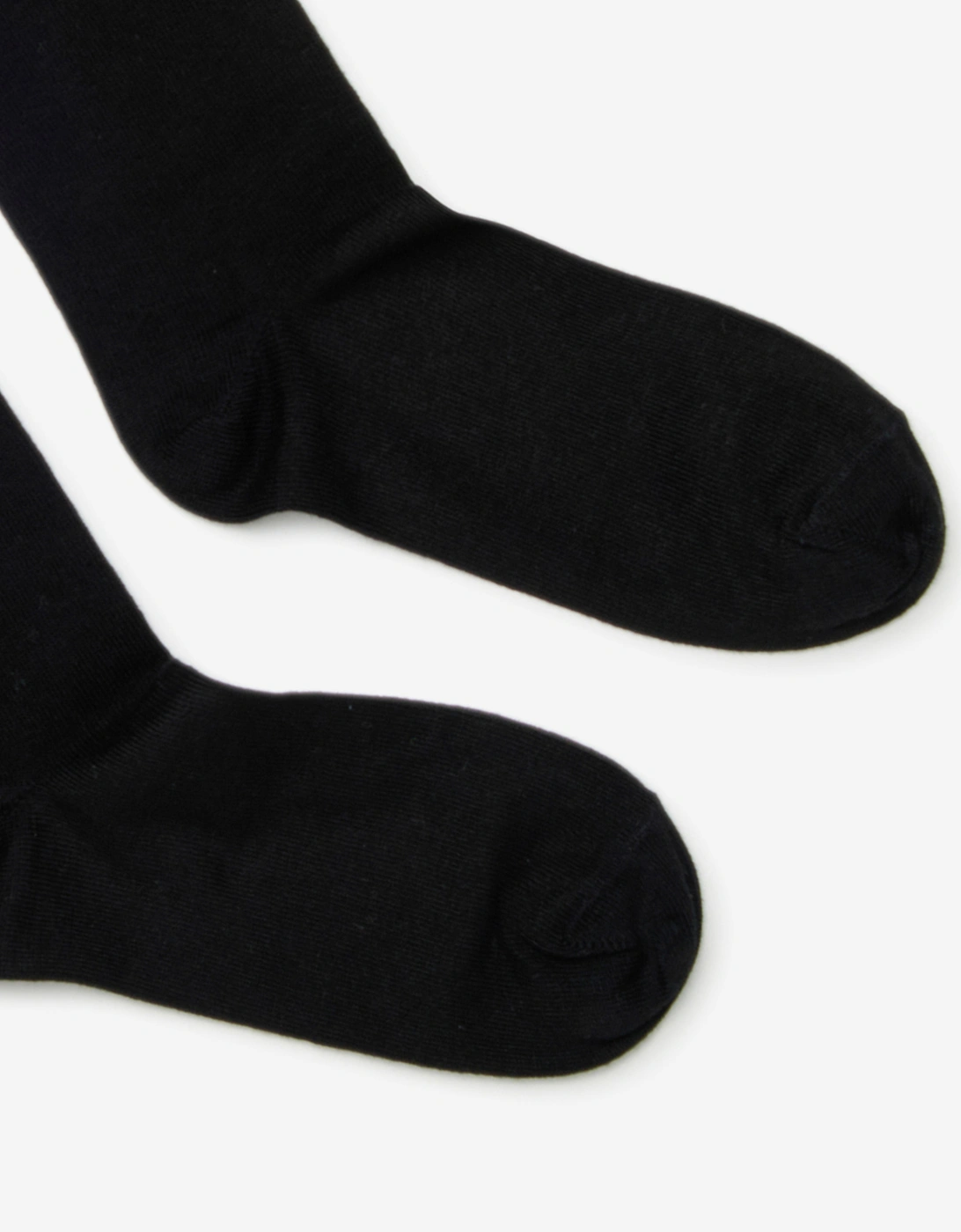 Kids Striped Logo Socks in Black