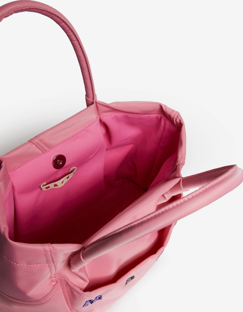 Girls Logo Tote Bag in Pink