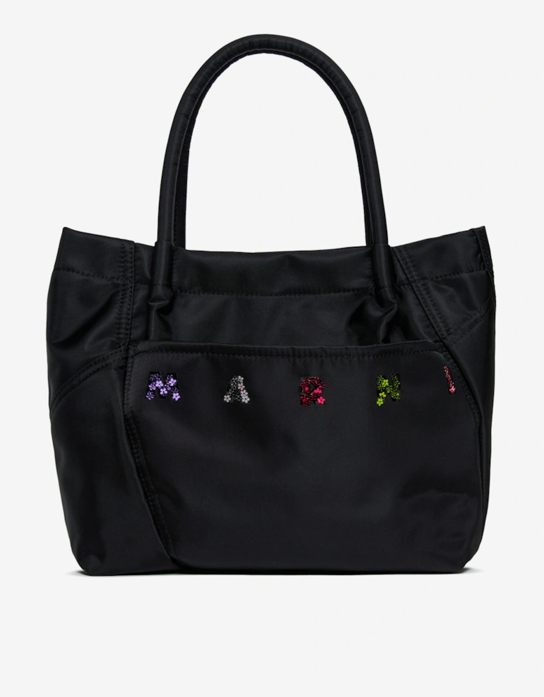 Girls Logo Tote Bag in Black