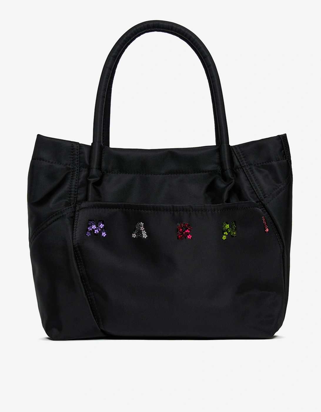 Girls Logo Tote Bag in Black, 6 of 5