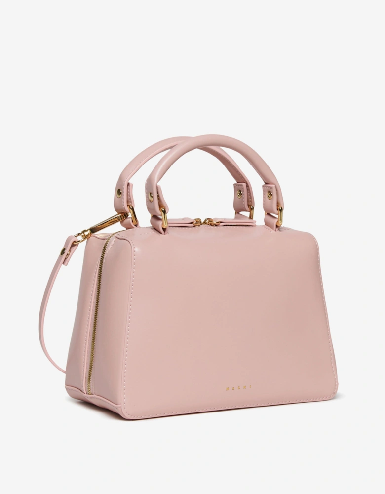 Girls Faux Leather Crossbody Bag in Pink