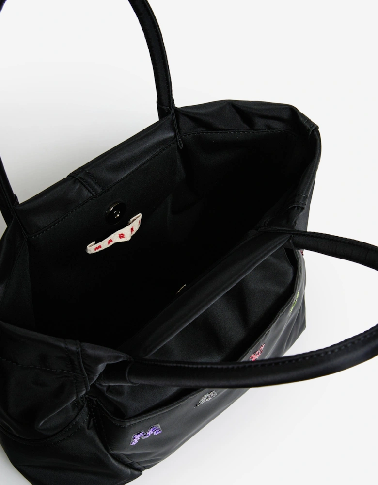 Girls Logo Tote Bag in Black