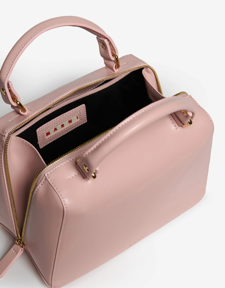 Girls Faux Leather Crossbody Bag in Pink