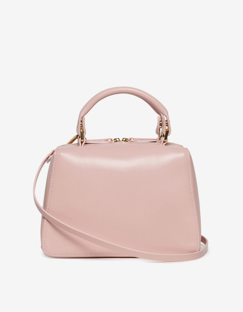 Girls Faux Leather Crossbody Bag in Pink