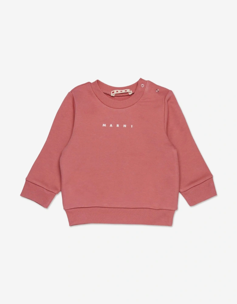 Baby Girls Logo Tracksuit in Pink
