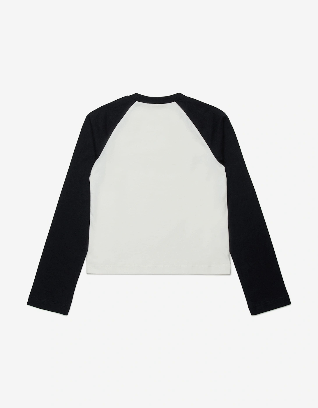 Girls Long Sleeve Logo T-Shirt in Black