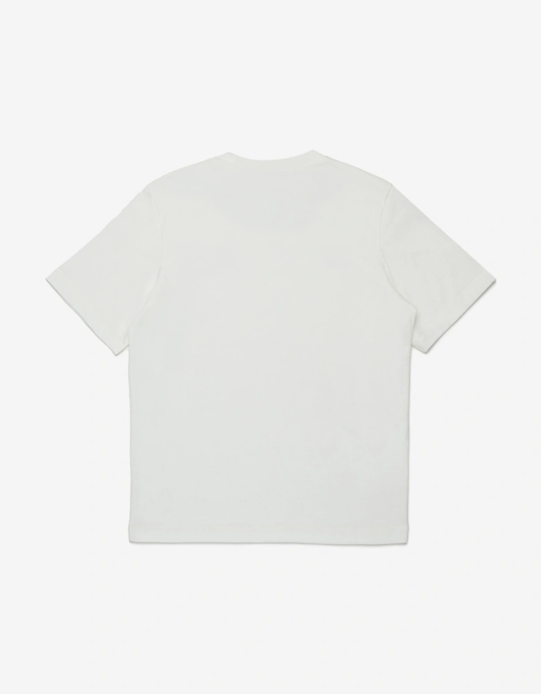 Girls Logo Print T-Shirt in White