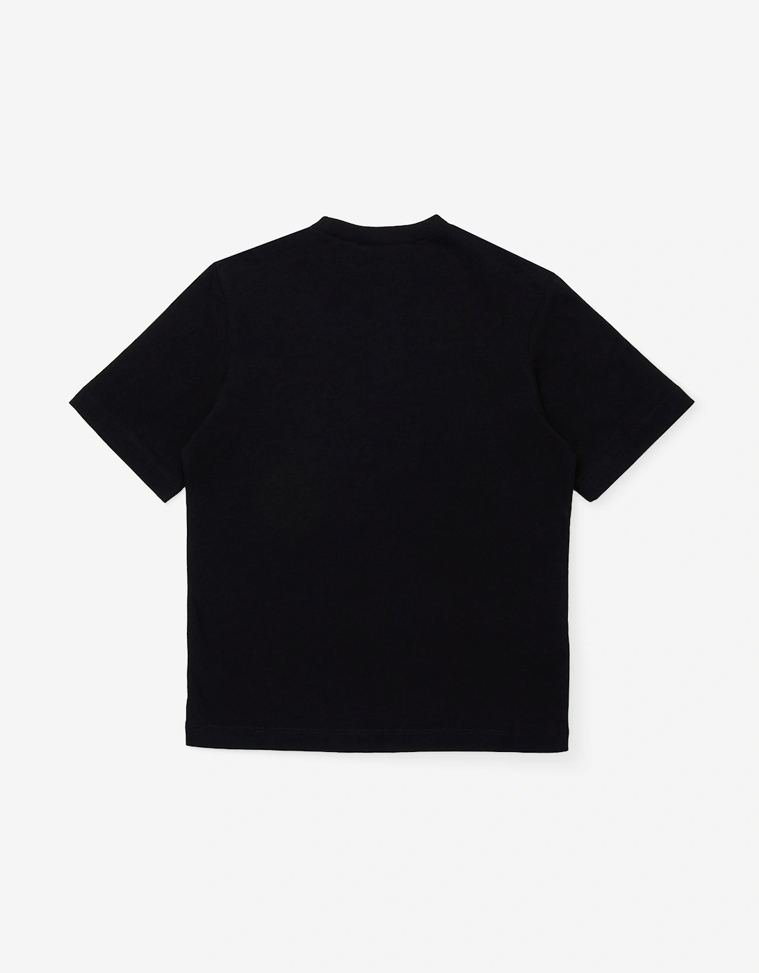 Girls Sequin Flower T-Shirt in Black