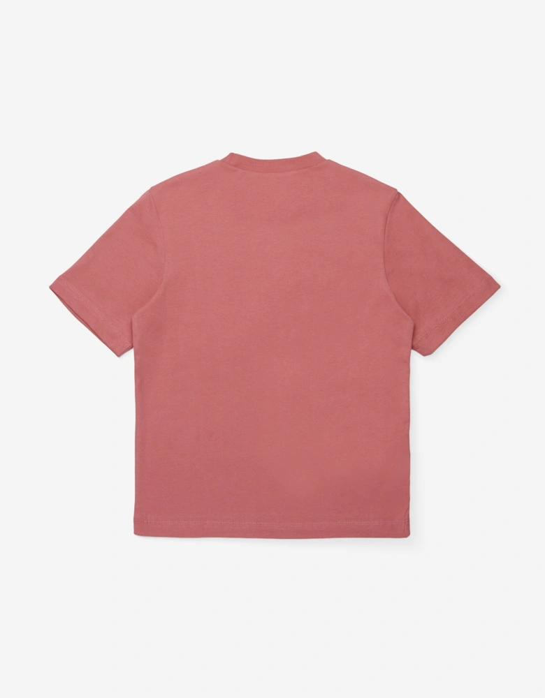 Girls Sequin Flower T-Shirt in Pink