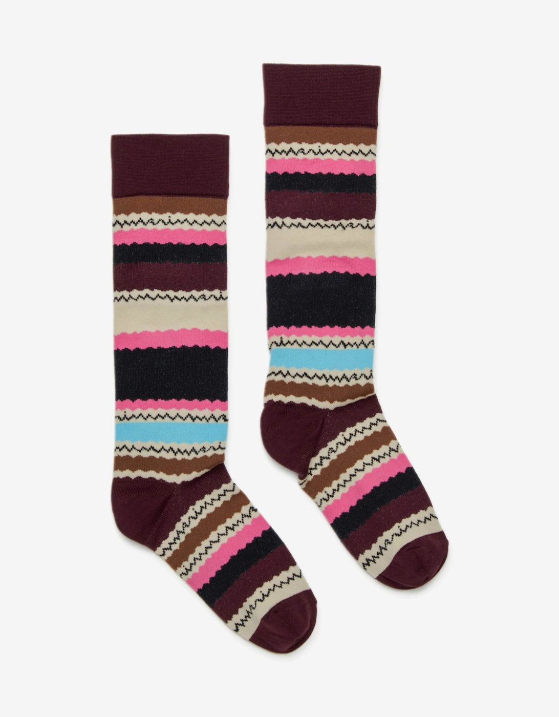 Girls Striped Socks in Multicolour