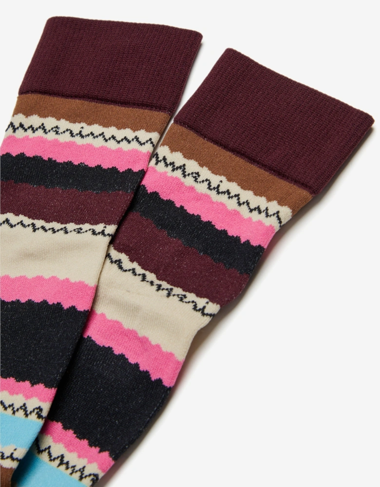 Girls Striped Socks in Multicolour
