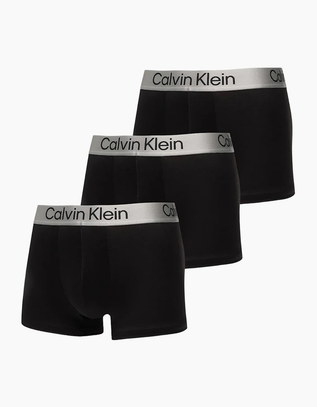 Calvin Klein Men's Black 3-Pack Icon Microfibre Stretch Boxer Trunks, - Size 33/32/32
