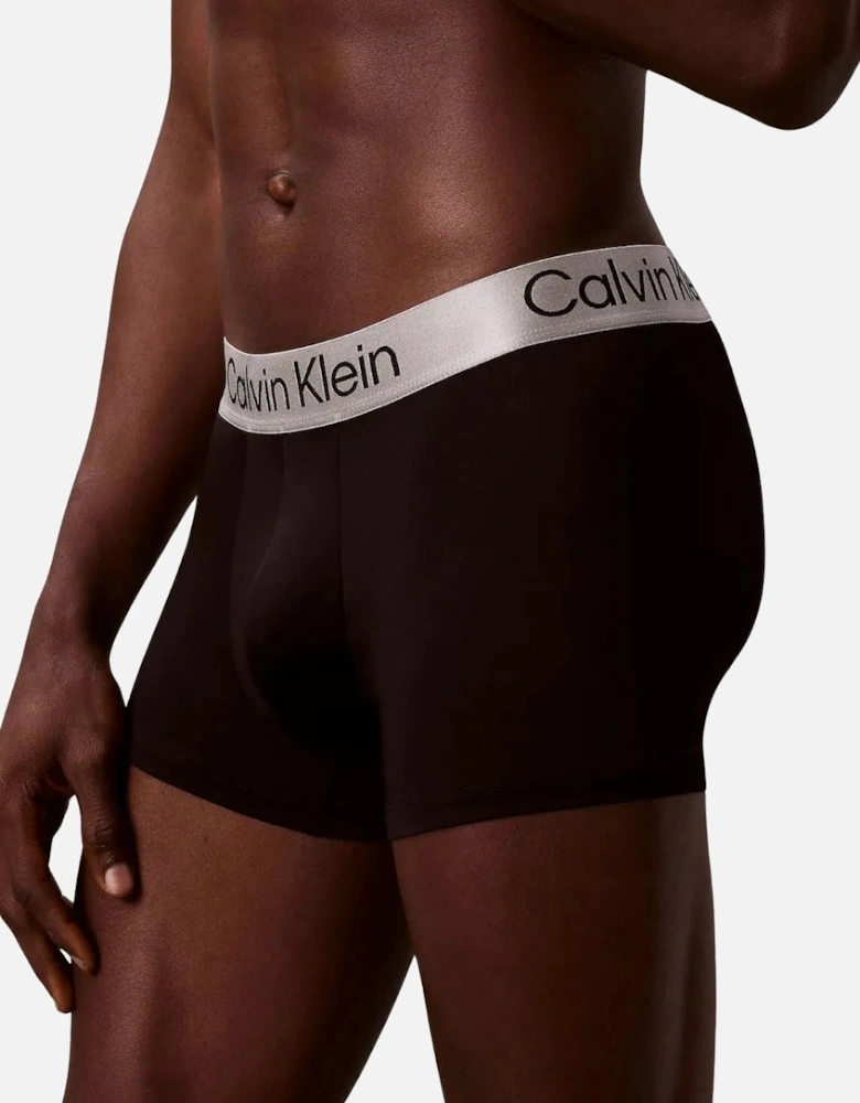 3-Pack Icon Microfibre Stretch Boxer Trunks, Black