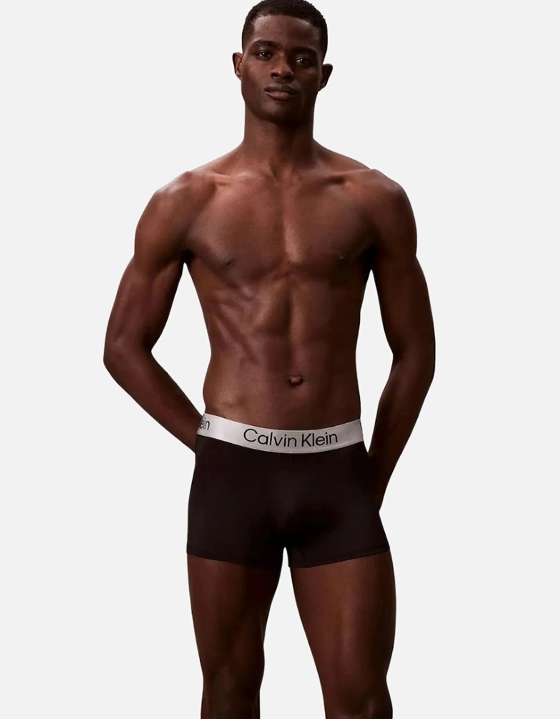 3-Pack Icon Microfibre Stretch Boxer Trunks, Black