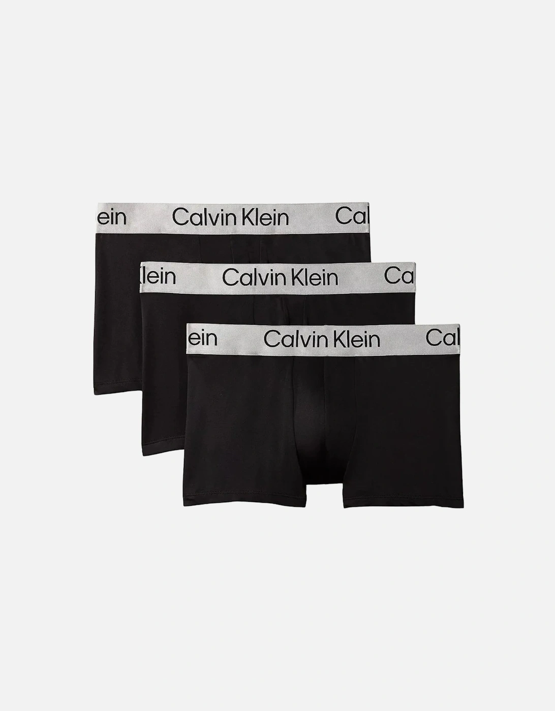3-Pack Icon Microfibre Stretch Boxer Trunks, Black