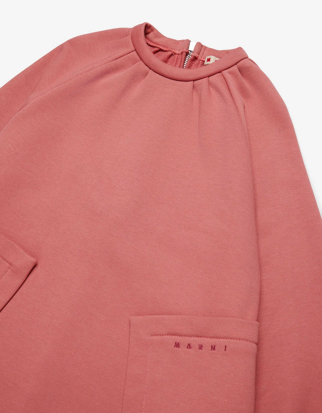 Girls Big Pocket Sweater Dress in Pink