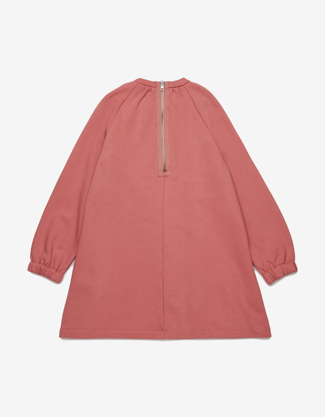 Girls Big Pocket Sweater Dress in Pink