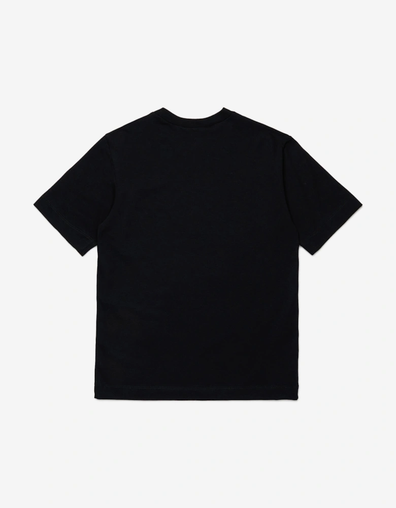 Kids Graphic Print T-Shirt in Black