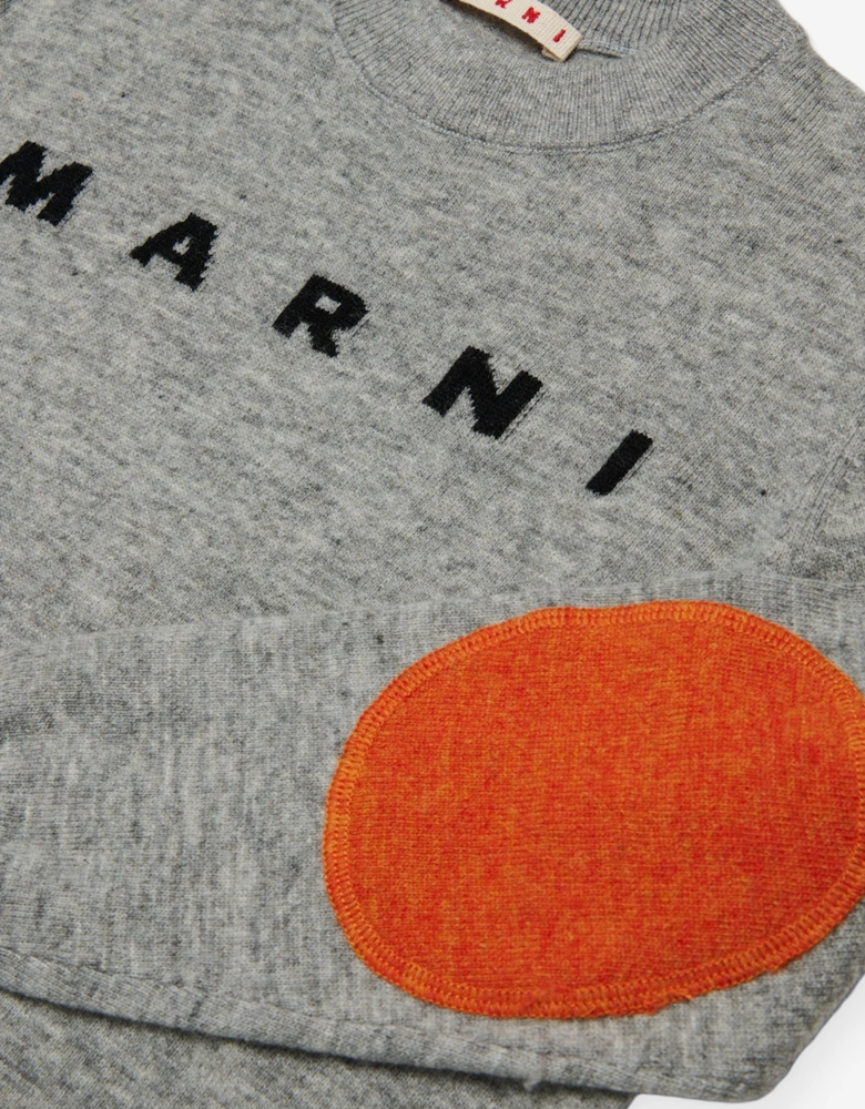Kids Wool Logo Jumper in Grey