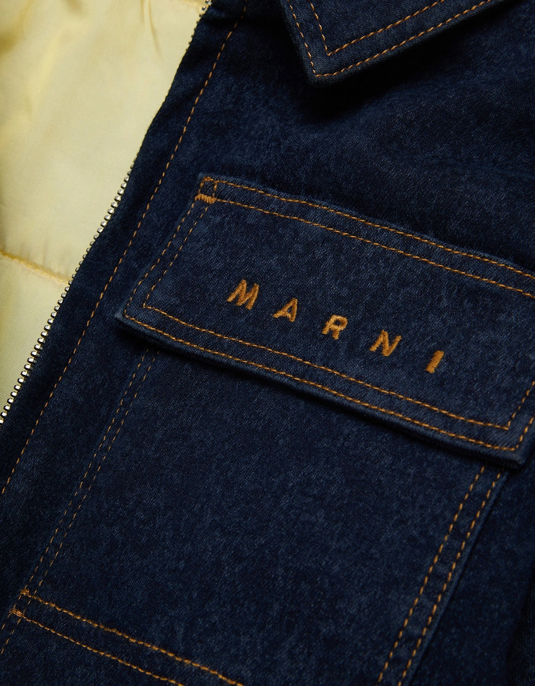 Kids Denim Zip Up Jacket in Blue