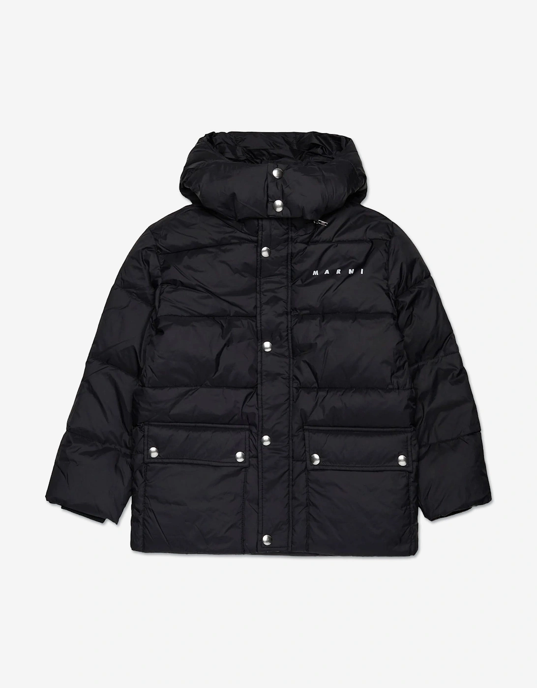 Kids Logo Puffer Jacket in Black, 5 of 4