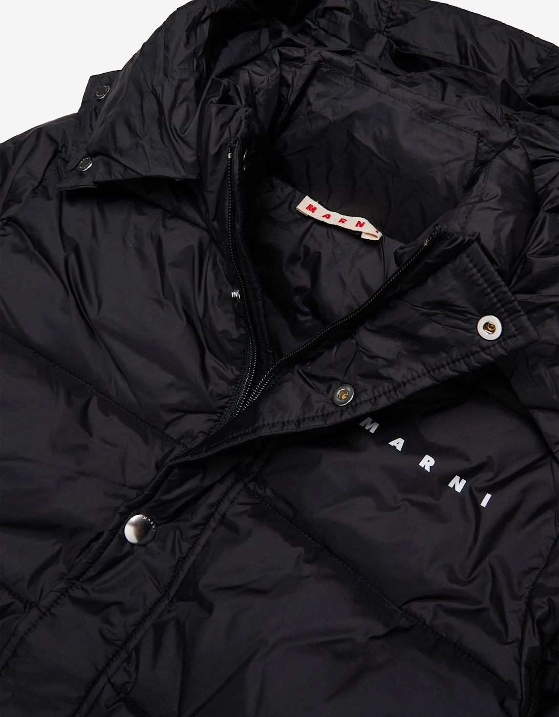 Kids Logo Puffer Jacket in Black