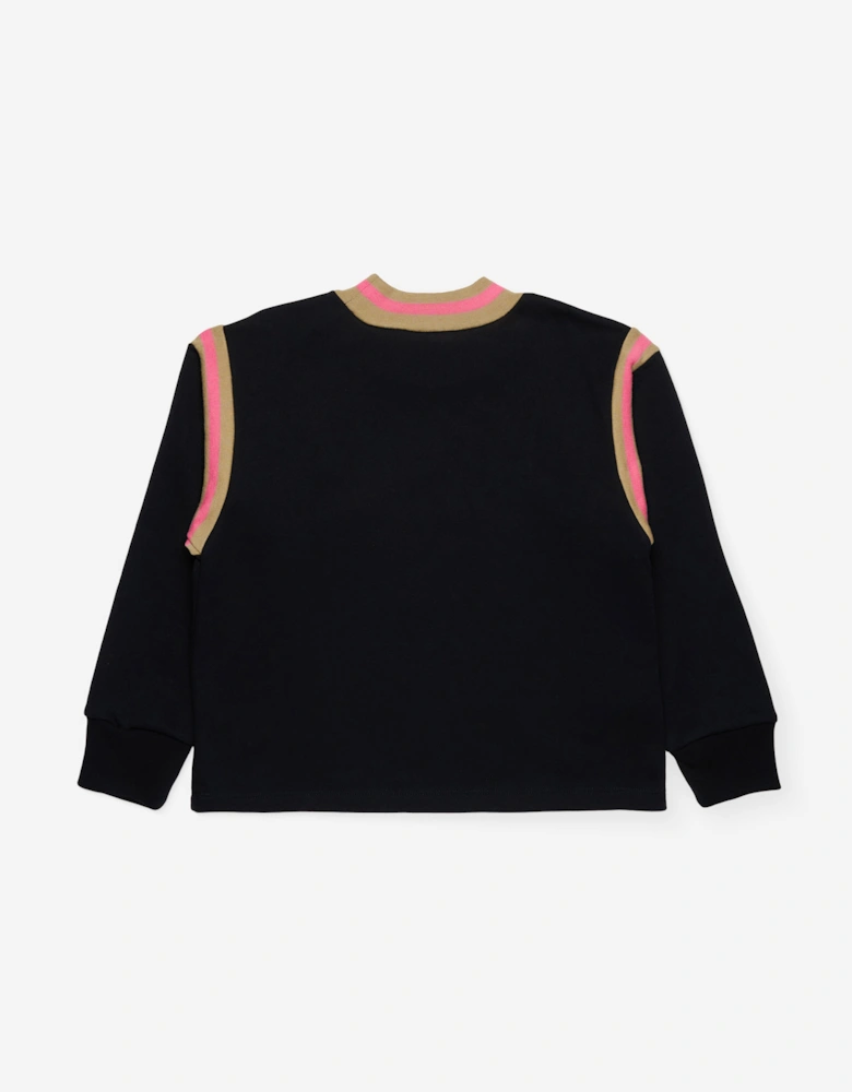 Girls Logo Sweatshirt in Black
