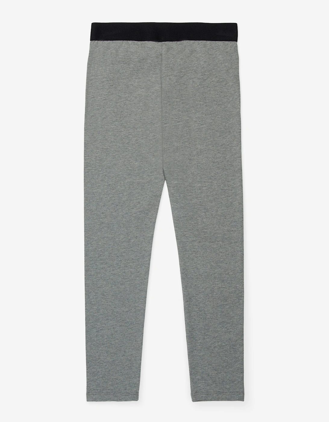 Girls Logo Waistband Leggings in Grey