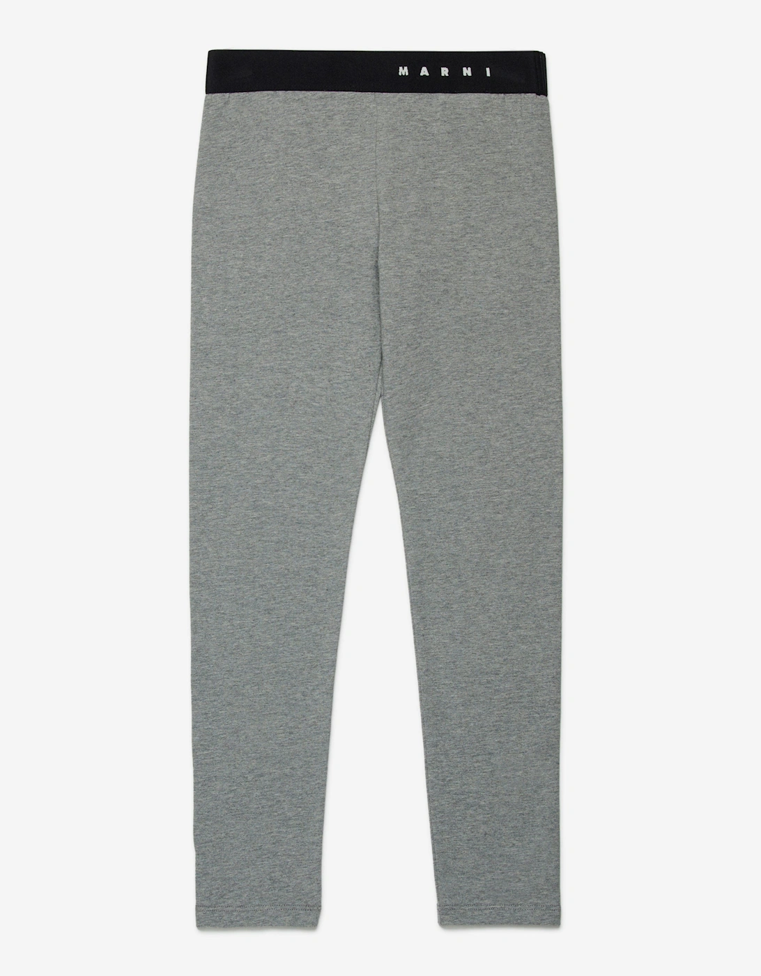 Girls Logo Waistband Leggings in Grey, 5 of 4