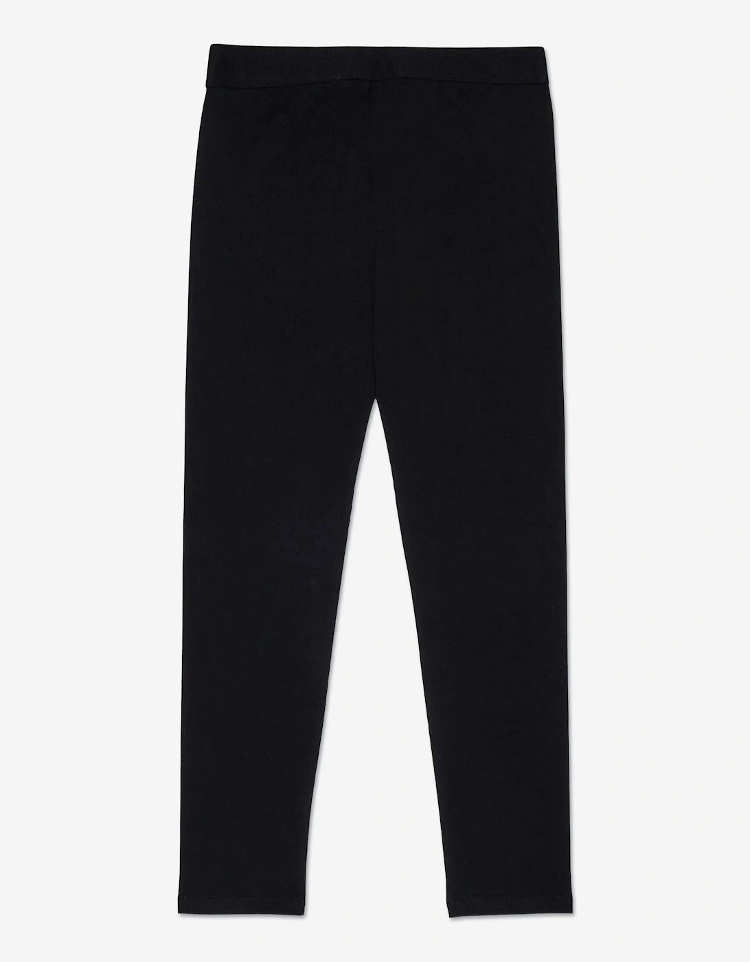 Girls Logo Waistband Leggings in Black