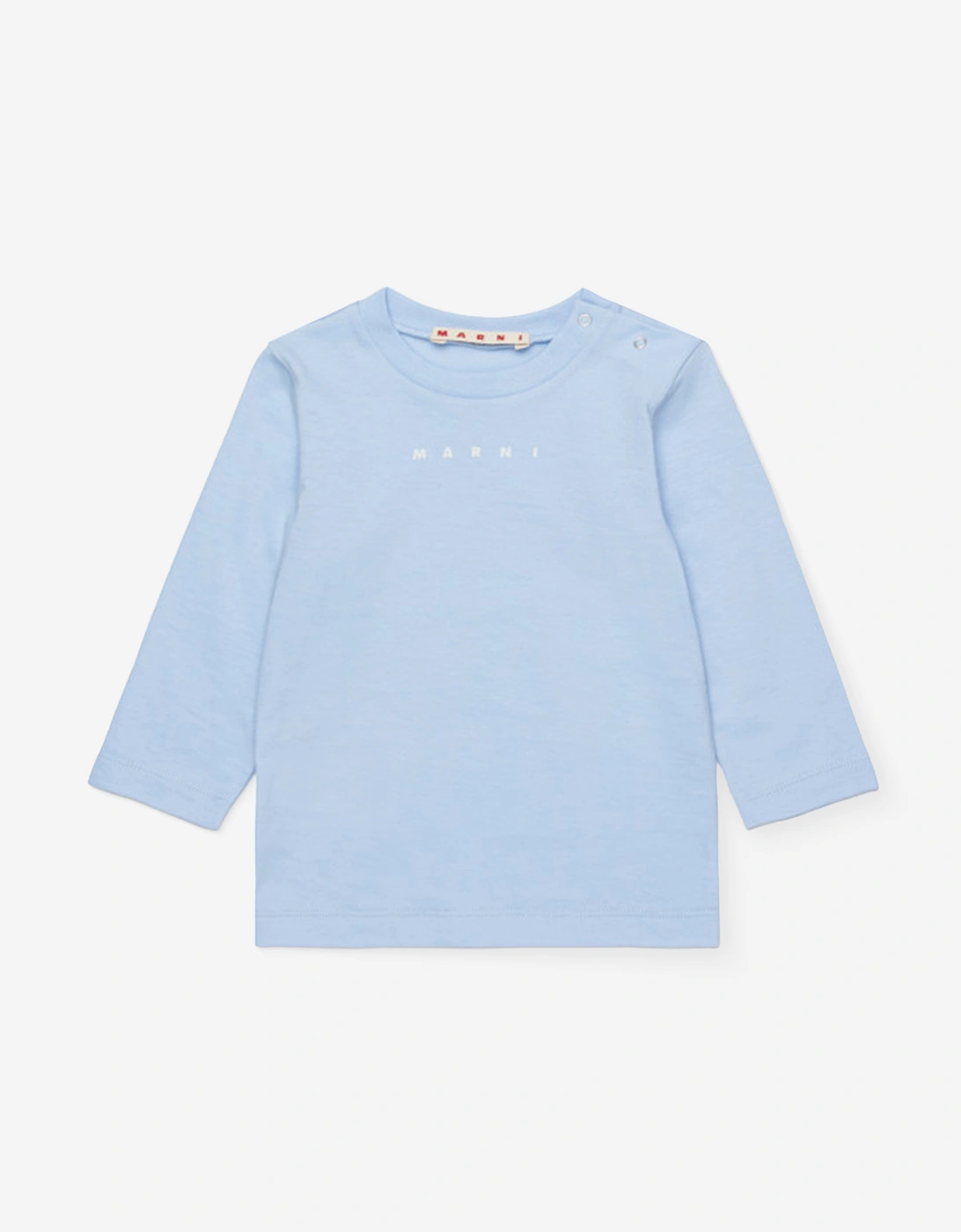 Baby Long Sleeve Logo T-Shirt in Blue, 5 of 4