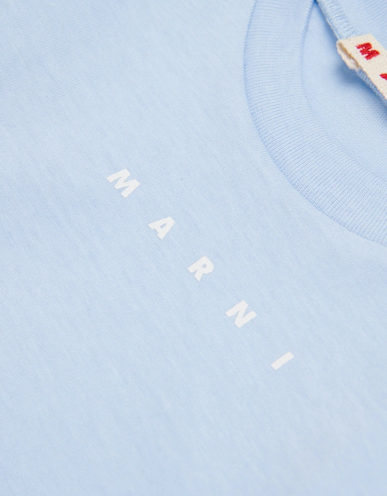 Baby Long Sleeve Logo T-Shirt in Blue