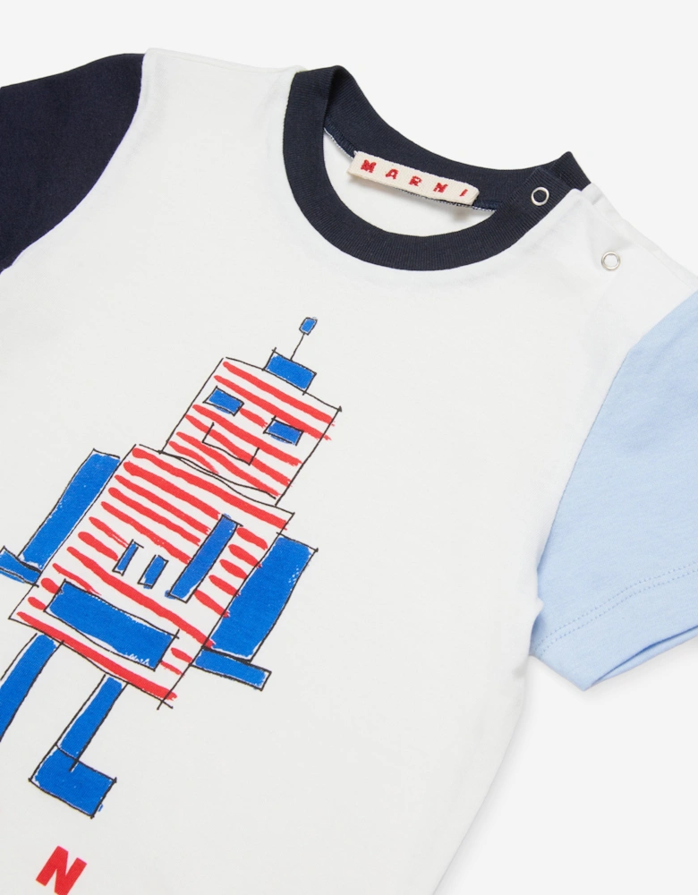 Baby Graphic Print T-Shirt in White