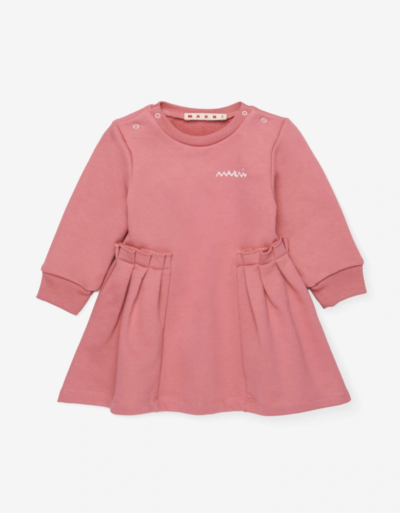 Baby Girls Sweater Dress in Pink