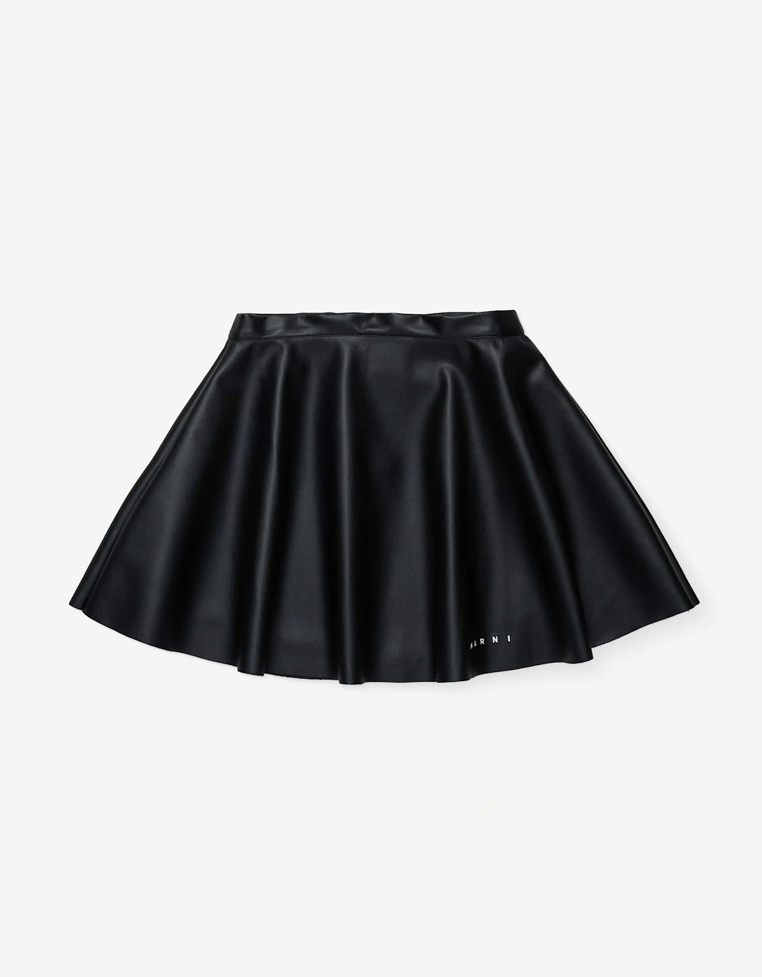 Girls Faux Leather Skirt in Black, 5 of 4
