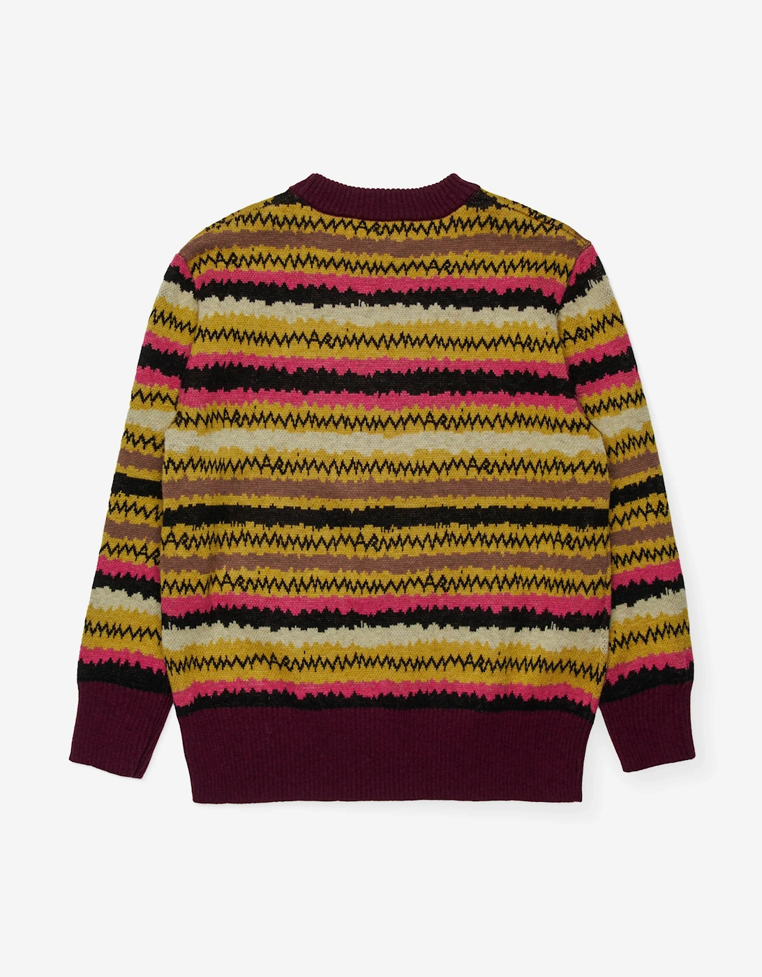 Girls Striped Wool Knit Jumper in Multicolour