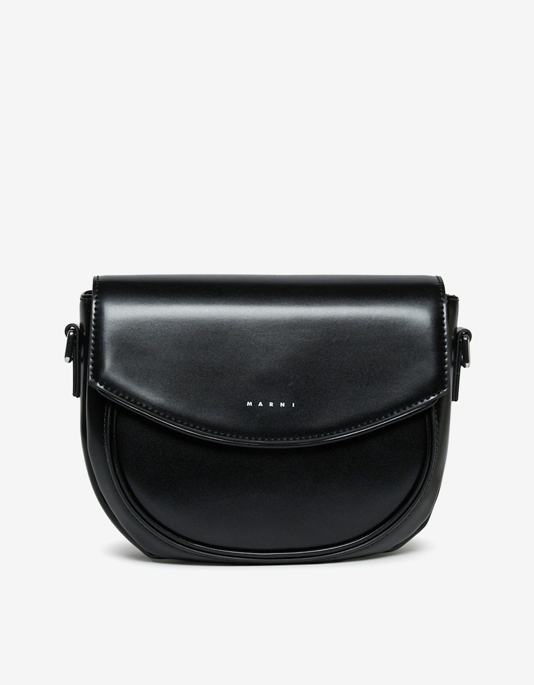 Girls Faux Leather Smile Bag in Black (19cm), 6 of 5
