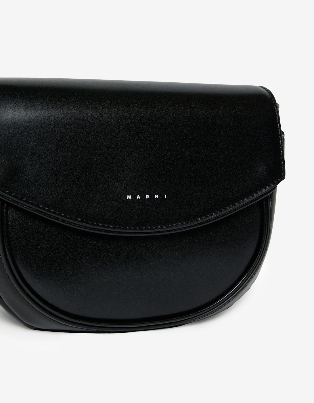 Girls Faux Leather Smile Bag in Black (19cm)
