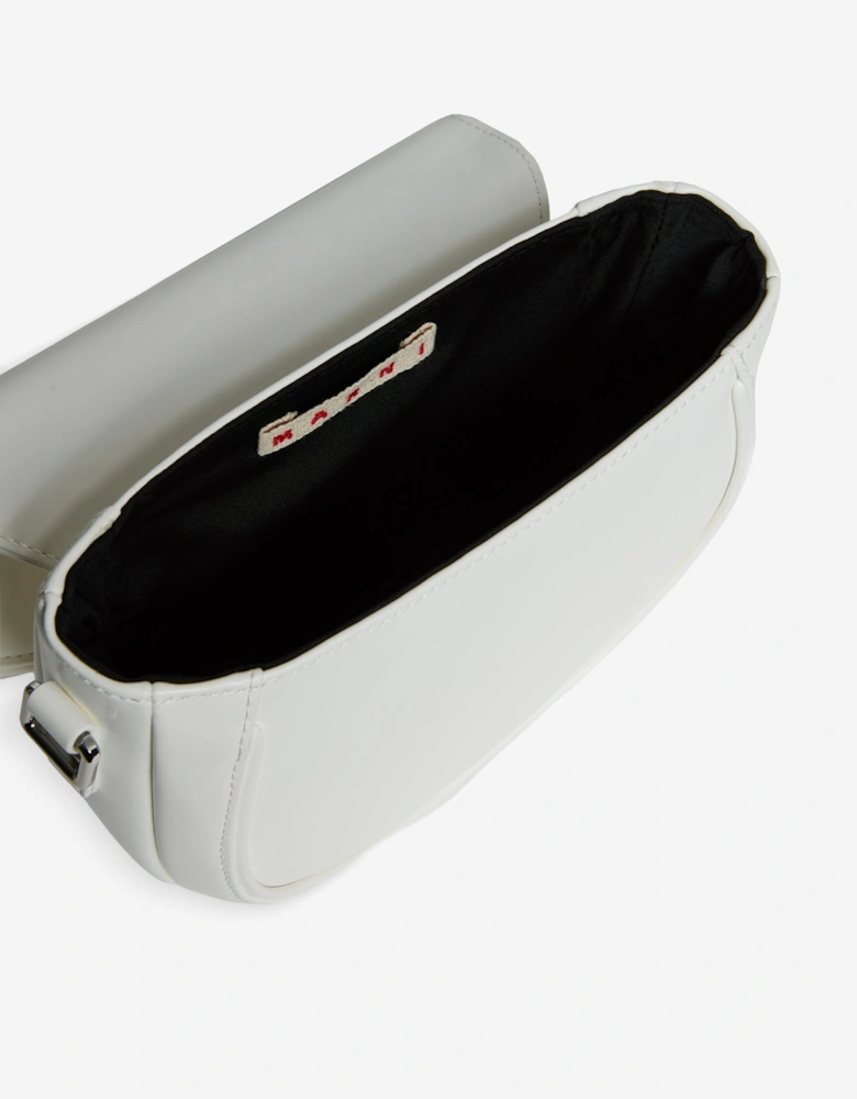Girls Faux Leather Smile Bag in White (19cm)