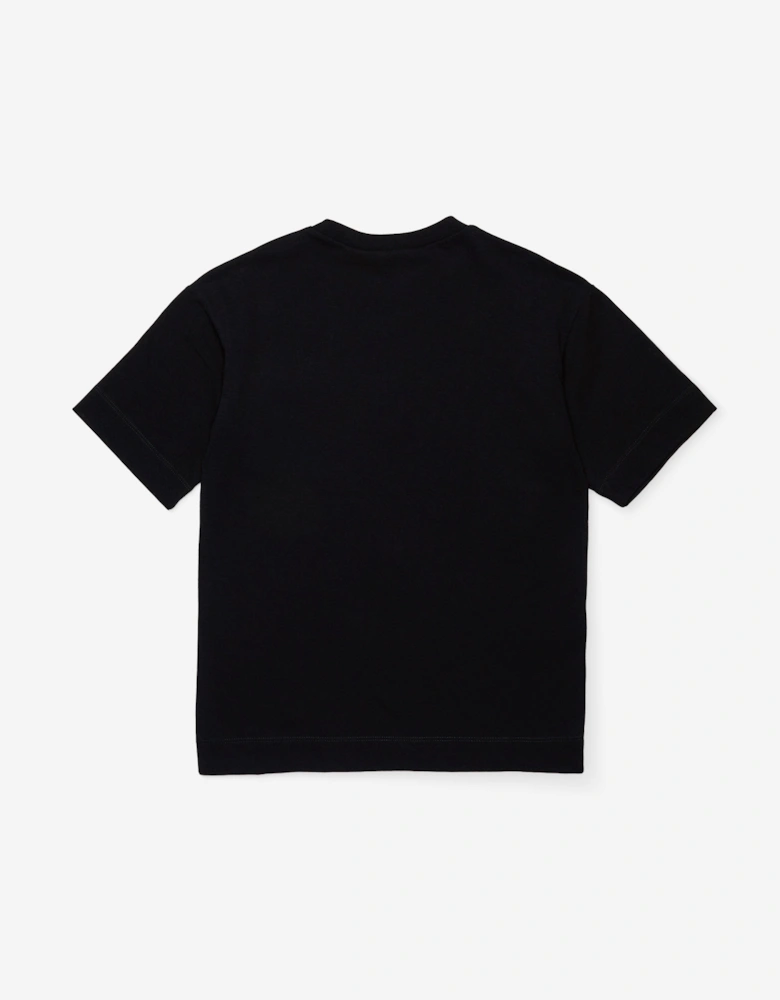 Kids Pocket Logo T-Shirt in Black