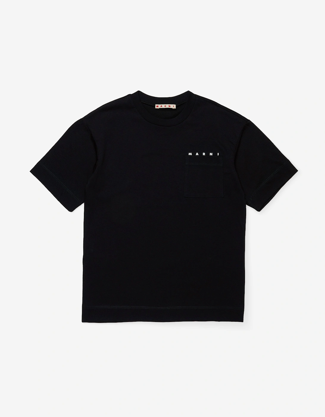Kids Pocket Logo T-Shirt in Black, 5 of 4
