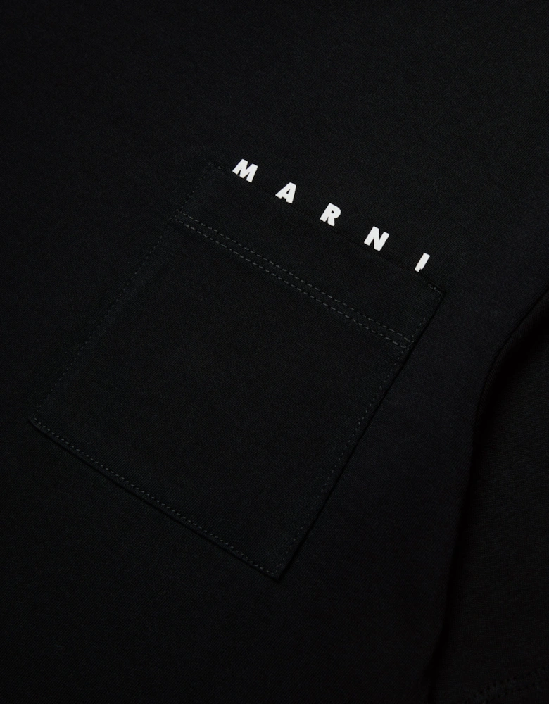 Kids Pocket Logo T-Shirt in Black