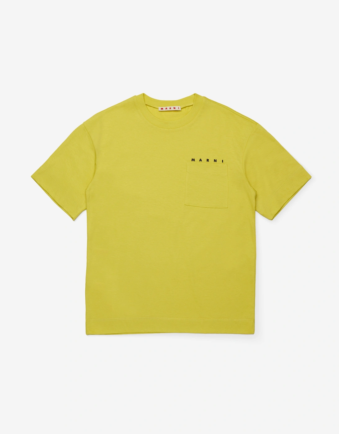 Kids Pocket Logo T-Shirt in Yellow, 5 of 4