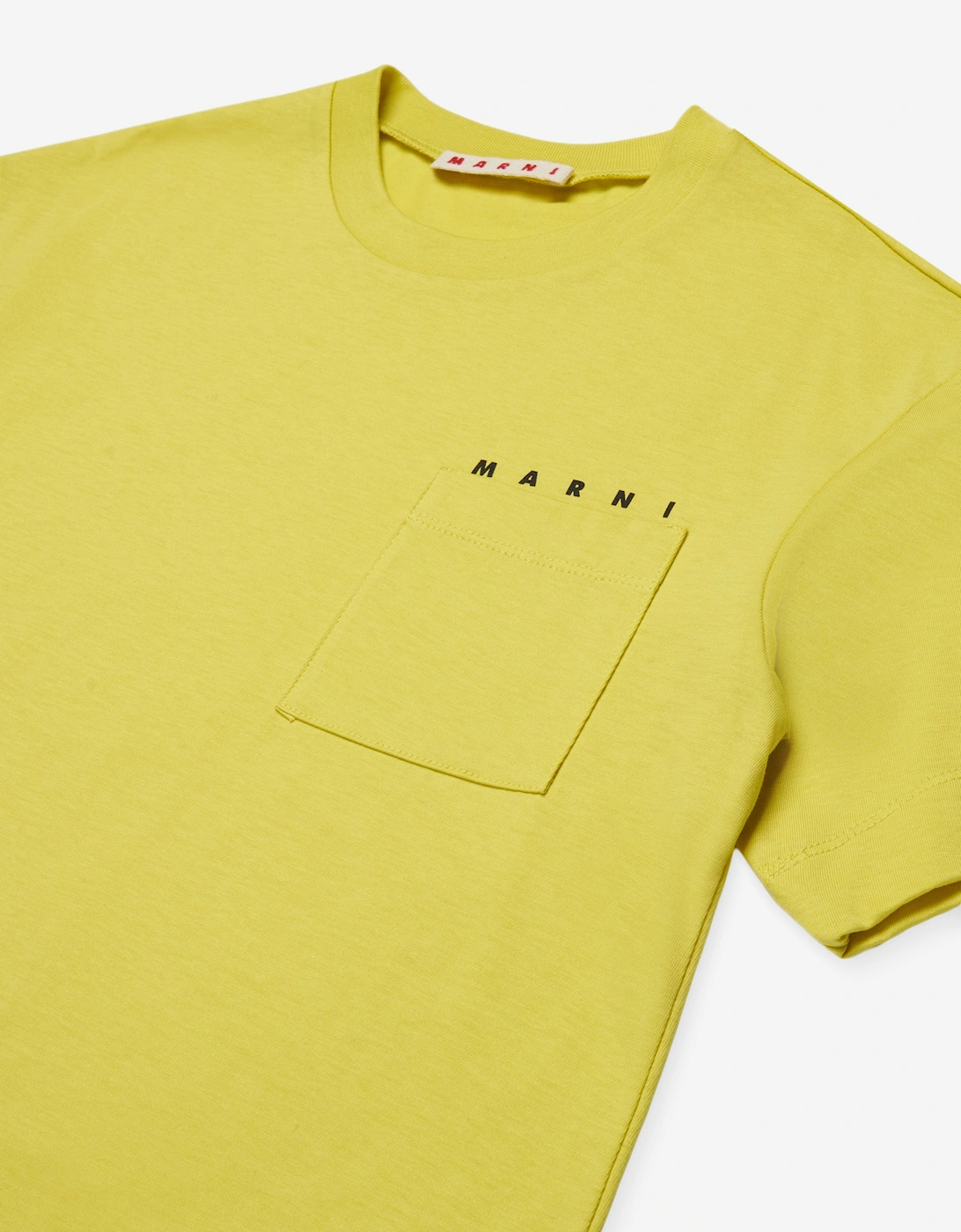 Kids Pocket Logo T-Shirt in Yellow