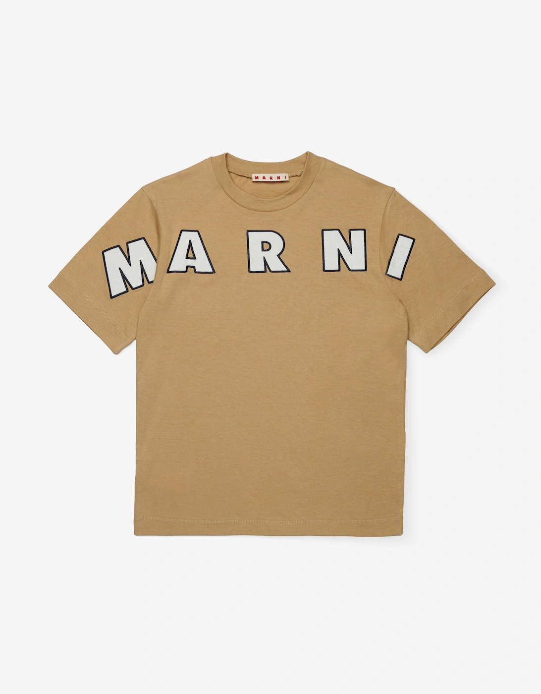 Kids Logo T-Shirt in Beige, 4 of 3