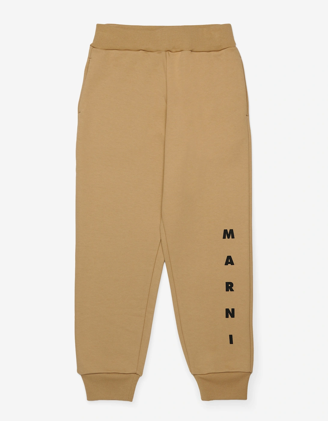 Marni Unisex Cream Logo Joggers In Beige - : Size 6 Yrs Kids