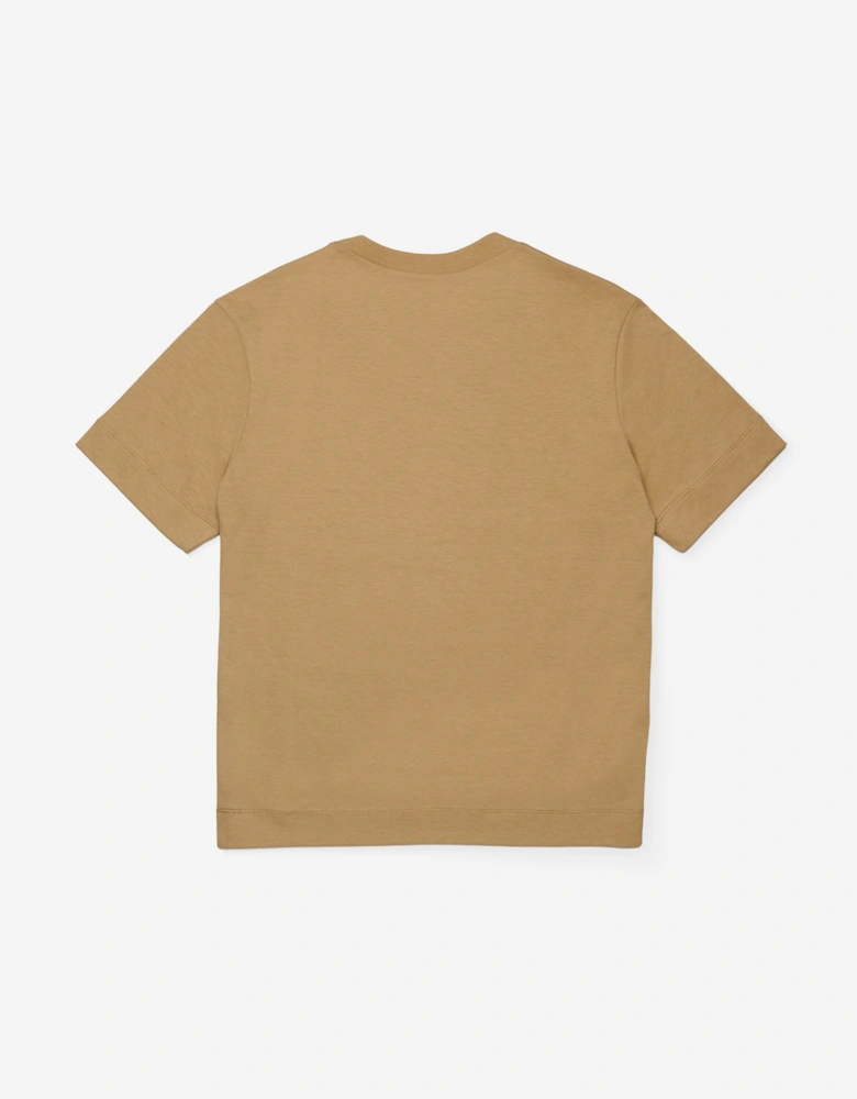 Kids Logo T-Shirt in Beige