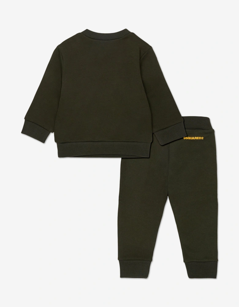 Baby Logo Tracksuit in Green